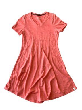 Smartwool Merino Wool Hemp Dress Every Day Exploration Womens Small S Coral Pink